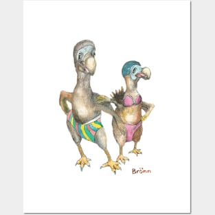 Dodo goes swimming Posters and Art